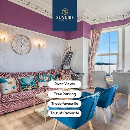 Presidential Apartment, Family Home, Luxury Bedrooms, 2 Rooms, 1 King Bed, 2 Single Beds, Free Wifi, Free Parking, Tourists, Business Travelers, Relocation, Beautiful River Views, - Long Stays, Invoice And Reduced Price Are Only Via Sunrise Short Let Dundee Buitenkant foto